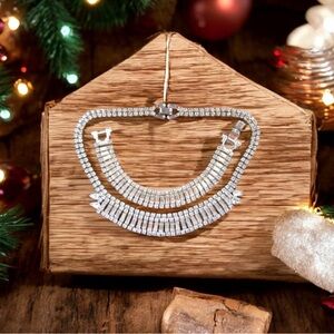 Joseph Wiesner Vintage Astra Demi-Parure Necklace & Bracelet Set, Like new!